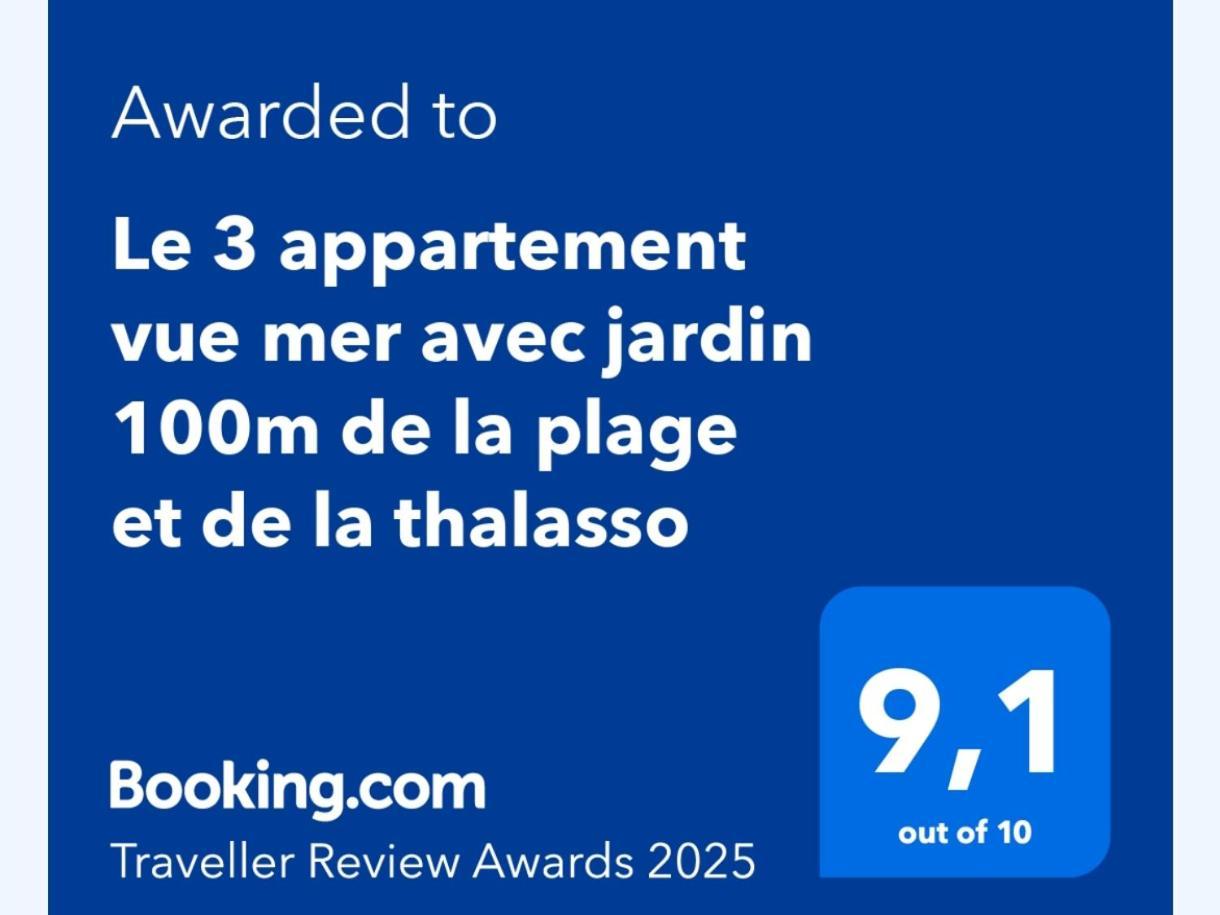 Le 3 Appartement Vue Mer Avec Jardin 100M De La Plage Et De La Thalasso Concarneau Dış mekan fotoğraf